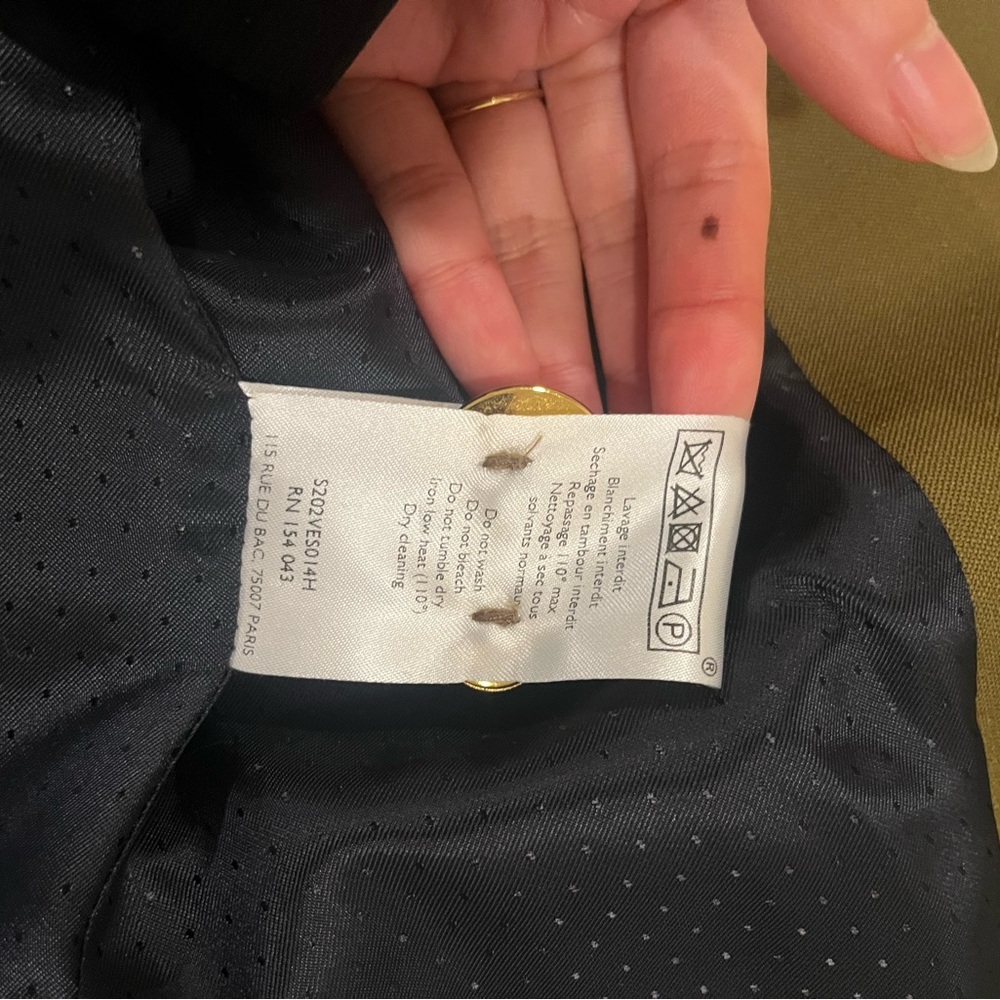 Sezane Christie Blazer in Olive Green - Picture 6 of 6
